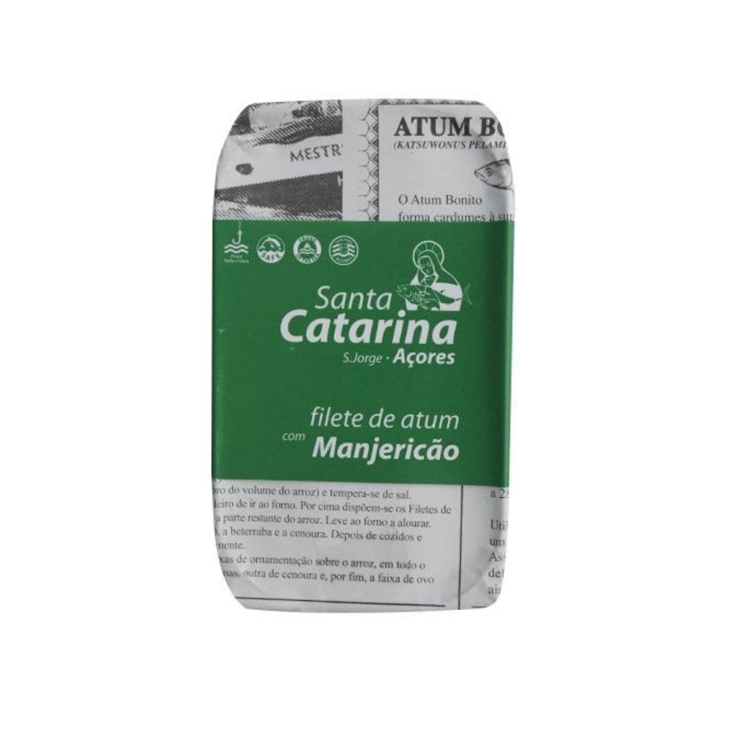 Santa Catarina Gourmet Tuna Fillets in Olive Oil and Basil-120gr